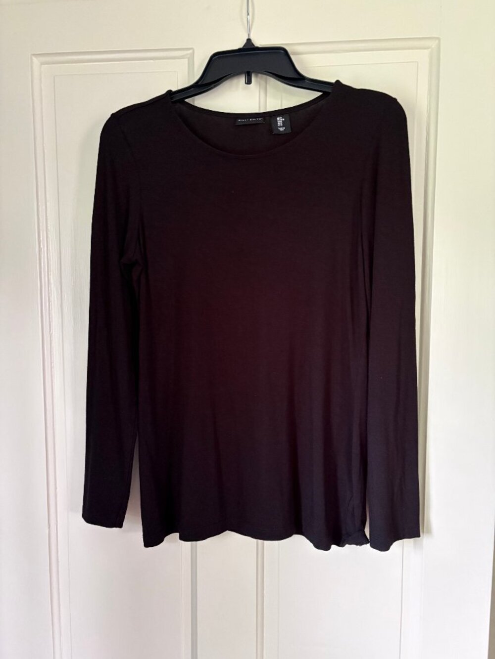 Willi Smith Black Long Sleeve Modal Tee